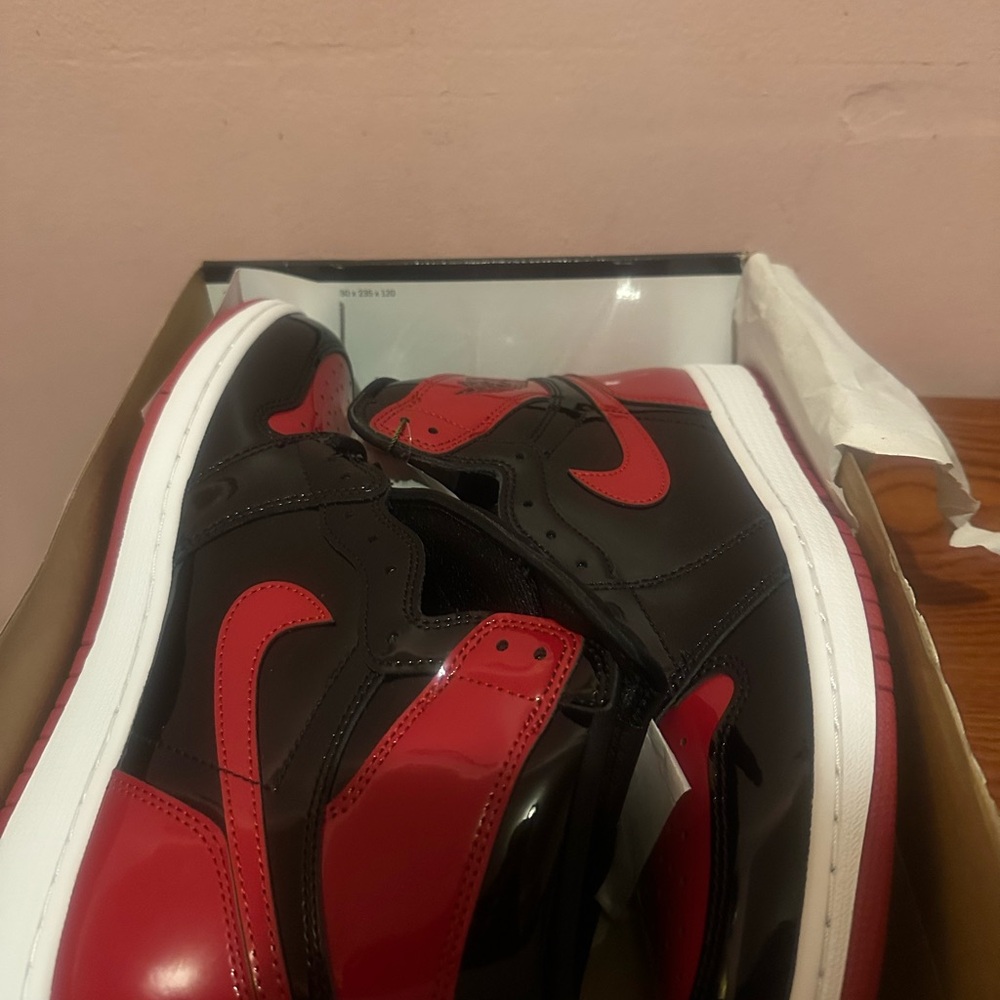 Sleek Black and Red Men's Sneakers